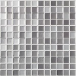 Hode Credence Adhesive pour Cuisine Gris Mosa&iuml;que, Imperm&eacute;able Carreaux Carrelage Adhesif Mural Salle de Bain, Stickers Autocollant Carrelage Cuisine Bain, 10 Pieces, 23.6x23.6cm (Hode (Best gift shop), neuf)