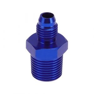 A ABSOPRO Adaptateur De Raccord De Tuyau R&eacute;ducteur De Flare M&acirc;le Tf-An4-3/8 Npt Connecteur De Ligne De Carburant En Aluminium Bleu (Pasopro, neuf)