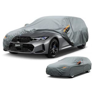 Kayme Bâche Voiture Étanche, 5 Couches Housse de Protection Voiture Extérieur Contre Soleil Pluie Poussière, Universelle pour A4 Avant, Passat Estate, Octavia Combi Etc. pour Wagon, 450 à 485 cm (kayme car covers shop, neuf)