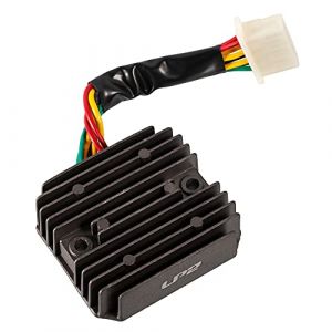 R&eacute;gulateur de Tension Moto Dissipateur en M&eacute;tal Redresseur &Eacute;lectrique Accessoires pour Honda GL1000 Goldwing 1975-1983 pour GL1200 Goldwing Interstate 1984-1988 (Noir) (Sinkees Parts, neuf)