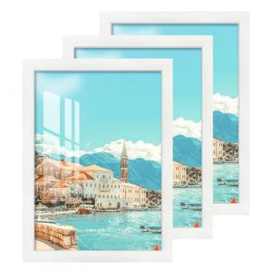 2 cm 3Pcs Cadres Photo A3 Verre Acrylique HD, Cadre Blanc 30x40cm, Cadre Tableau Murale Affichage Horizontal ou Vertical Photos Cadres pour Photos, Tableau, Images, Affiches, Puzzle, Dipl&ocirc;mes (hflema, neuf)