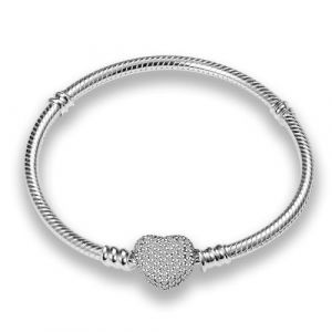 CQWVB Bracelet en Argent 925 Pour Femme for charms, Bracelet serpentine Compatible avec Pandora Charms (Weinina Store, neuf)