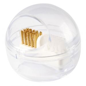 COLLBATH Brosse de Nettoyage pour Embouts Ponceuse Ongles Détachable Boîte de Rangement pour Manucure et Nettoyage Profond des Forets de Polissage (JianLui, neuf)