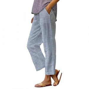 Pantalon Lin Femme, Baggy Femme, Combinaison de Sudation, Trousers Women, Yoga, Leggings Yoga, Pantalon Ample, Lin, Combinaison de Sudation, Legging, Pantalons, Pantacourt, Leggings Sport pour Femmes (keainie, neuf)