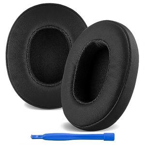 Linkidea Coussinets de Rechange pour Casque Skullcandy Crusher Wireless/Crusher Evo/Crusher ANC, Hesh 3/ Evo/ANC, Venue ANC (Cuir prot&eacute;in&eacute;/Noir) (LinkideaEU, neuf)