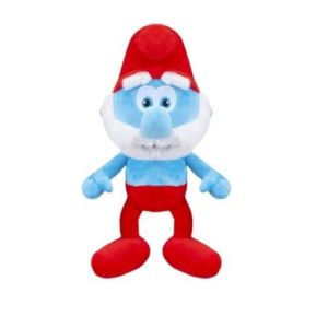 Grupo Moya Figurine en peluche Les Schtroumpfs 22 cm rembourr&eacute;e et ext&eacute;rieure fabriqu&eacute;es en mat&eacute;riau 100 % recycl&eacute;, convient pour tous les &acirc;ges (pape Schtroumpf) (DL-Commerce, neuf)