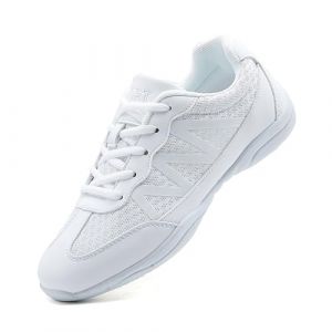SECHRITE Chaussures de cheerleading pour femmes et filles, chaussures de danse, baskets de danse, chaussures de danse blanches, chaussures de danse jazz, yoga, entra&icirc;nement a&eacute;robic, chaussures &agrave; (SECHRITE, neuf)