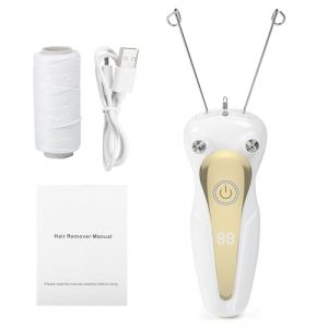 DEWIN Épilateur électrique pour femme, Épilateur à fil de coton pour le visage Épilateur électrique à fil de coton Épilateur facial épilateur USB pour le visage avec LED (Dewinshop, neuf)