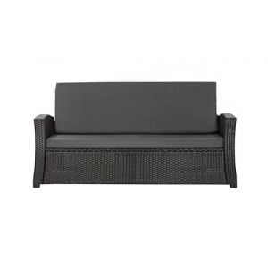 Setgarden® Coussin d'assise pour banc de jardin, en rotin synthétique, confortable, pour bancs de jardin, balancelle - Anthracite - 140 x 50 x 50 cm (setgarden, neuf)