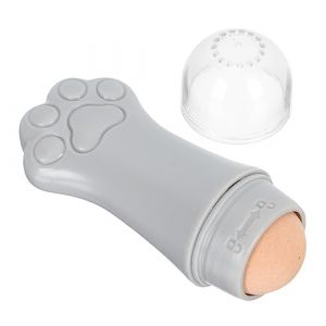 CRILSTYLEO Bâtonnet Absorbant Huile Visage Pierre Outil De De Brillance Roller Facial Pratique Et Portable Pour Peau Grasse Gris (Yolena, neuf)