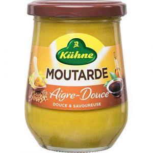 Moutarde Aigre Douce 270G|Kuhne|(Lot De 4)|Best Deal (best deal epicerie, neuf)