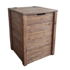 Coffre banc de rangement en bois enterieur exterieur jardin 45x45x60 cm &eacute;galement sur Mesure (TOTAL WOOD 2012, neuf)