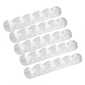 iplusmile Support pour Pinceaux de Nail Art en R&eacute;sine &Eacute;paisse Blanche Organiseur &agrave; 5 Compartiments Rangement Stable pour Stylos et Outils de Manucure pour Atelier et Usage Professionnel (Cosy & U, neuf)