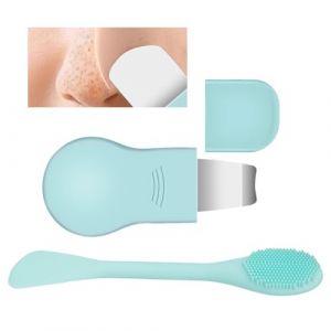 Extracteur - Grattoir Visage Silicone - Outil Grattoir Boutons | Instrument Nettoyage Facial | Pour Points Blancs Nez Com&eacute;dons Femmes Hommes Quotidien Maison Voyage Matin Soin Spa (codird, neuf)