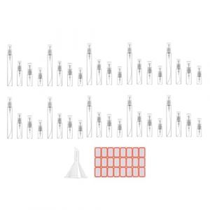 Eighosee 40 Pièces Flacon Pulvérisateur Transparent Atomiseur Cosmétique Bouteilles de Parfum Atomiseur Récipient de Pulvérisation Flacon Pulvérisateur pour Voyage (xuefengdianpu, neuf)