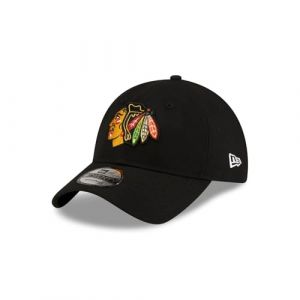 New Era Chicago Blackhawks NHL Injection Noir 9Twenty Casquette Ajustable (capspin, neuf)