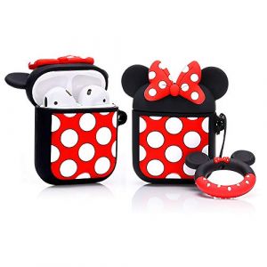 LEWOTE Coque en Silicone Compatible avec Apple Airpods 1 et 2 [s&eacute;rie de Dessins anim&eacute;s] (Minnie) (Green Road Shop, neuf)