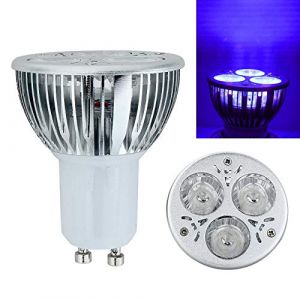 XUPHINX Ampoule LED haute puissance 3 x 1 W GU10 UV ultraviolet violet 85-265 V (Zerybao, neuf)