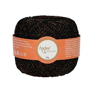 Anchor Fil, Rayonne Polyester, Noir (Miller Rock, neuf)