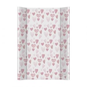 Ceba Baby® Matelas à Langer Bebe rigide 50x70 cm - 2 Coins - Matelas à Langer Lavable pour Filles et Garçons - Certifié Öko-Tex - Beaucoup d'amour - 70x50 cm (vanitykids store, neuf)