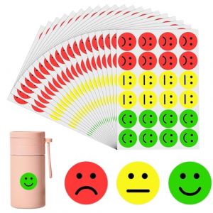 1200 Pièces 2.5cm Gommettes Smile Autocollant,Tableau De Recompense Enfant,Gommettes Smile Autocollant,Autocollant Smiley,Tableau Comportement Enfant,Pour Enseignants Recompenses Point Humeur Sticker (YIQings-US, neuf)