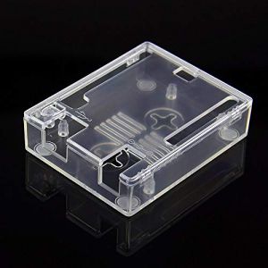 UNO R3 ABS Cas | Boîtier De Protection pour Arduino UNO R3 / UNO WiFi REV2 / UNO REV3 / UNO R4 Minima/UNO R4 WiFi (Transparent) (Geekworm-FR, neuf)