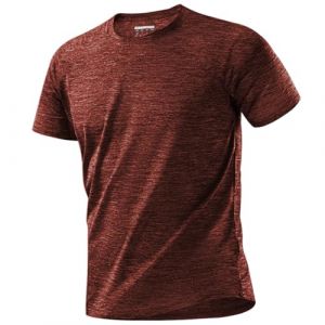 MAGCOMSEN Tee Shirt Homme Sport Respirant pour Homme Léger Fonctionnel Chemise d'entraînement à séchage Rapide t-Shirt Manches Courtes de Fitness (MAGCOMSEN SHOP, neuf)