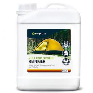 SIMPRAX&reg; Nettoyant Tissu &Eacute;cologique pour Tentes Sacs &agrave; Dos Meubles de Jardin & B&acirc;ches &ndash; Sans PFC, Biod&eacute;gradable & Puissant &ndash; Nettoyant Moisissures Fientes&Taches pour Tissus Ext&eacute;rieurs 2,5 L (inno-c GmbH, neuf)