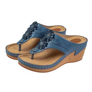 Susenstone 2024 Tong Sandale Orthopédiques Femme Tong Ergonomique Claquette Semelle Epaisse Flip Flops Enfiler Bout Ouvert Sandale Piscine Arch Support Chaussures Sandales de Vacances Plage (⭐⭐⭐⭐⭐Susenstone, neuf)