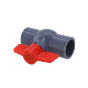 BlesConi Vanne à boisseau sphérique en PVC pour tuyau d'alimentation en eau avec prise coulissante pour équipement de piscine (32 mm) (Qiyu0118E, neuf)