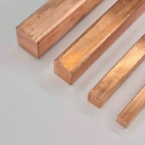 Barre en cuivre Cu99,9 carr&eacute;e, dimensions des bords : 6-30 mm longueur 50-2000 mm mat&eacute;riau plein, profil 4 pans, tige carr&eacute;e, 4 pans, mod&eacute;lisme, construction (longueur : 100 mm = 10 cm, 15 x 15 mm) (ZGG Shop, neuf)