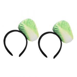 Toyvian 2 pi&egrave;ces Serre-t&ecirc;te Chou Chinois Peluche pour Filles Accessoire Cheveux Confortable et R&eacute;aliste F&ecirc;tes Cosplay et Halloween (Ronymar, neuf)