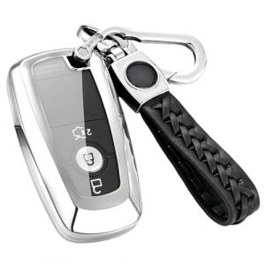 Z.MYUKI 【5 couleurs】 Coque cl&eacute; avec porte Clef pour VW Transporter T7 2024-2025 2026 Accessoire Protection cl&eacute; (Z.MYUKI-EU, neuf)