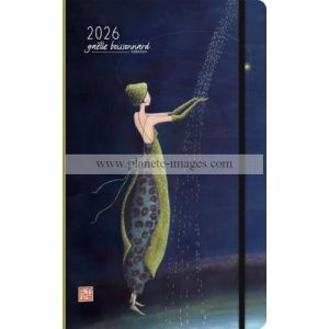 Agenda 2026 Gaëlle Boissonnard - Sous la pluie - 13X21 cm (Gd Mod) - 24308 - Expédition le jour même. (Planète-Images, neuf)