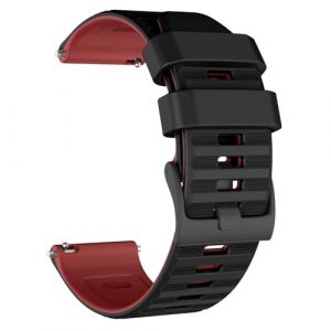 MYSNBKN 24mm bracelets montres en silicone pour hommes femmes, bracelet de remplacement pour Suunto 9/9 Baro/D5/D7/Spartan Sport/Wrist HR/Traverse 24mm/Smartwatch 2 SW2 (MYSNBKN-FR, neuf)