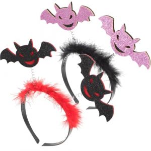 VALICLUD 2 Pièces Masque Goth Décoration Diable Décoration D'araignée Autocollants Remplisseur Décoration D'oreille Boîtes De Conserve Carte à Gratter Halloween Cosplay Chiffon (Sudersana, neuf)