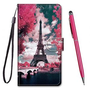 TOUCASA Coque pour Samsung Galaxy A54 5G, Housse en Cuir PU Samsung Galaxy A54 5G, 3 Emplacements Cartes &Eacute;tui Coque Galaxy A54 5G Magn&eacute;tique Etui Housse pour Samsung Galaxy A54 5G (Tour Eiffel) (Mltour-EU, neuf)