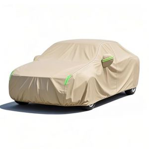 Housse Voiture Ext&eacute;rieur pour Citroen DS3 Crossback 2019-2024,B&acirc;che de Voiture &Eacute;tanche,Housse De Protection Protection Tous Temps,Anti-UV,Anti-Vent avec Fermeture &Eacute;clair Lat&eacute;rale,Beige (QSLPLBHDLX, neuf)