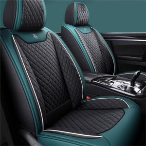 Muchkey Housse de Siege Voiture pour Peugeot pour 208 2012-2024 Housse de Protection Si&egrave;ge Voiture -Ensemble de Housses Si&egrave;ge Avant et Arri&egrave;re Accessoire Interieur,MH31-Couleur Noir Vert (Muchkey, neuf)