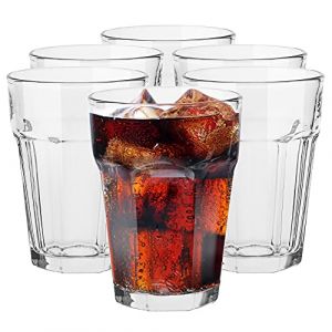 TREND FOR HOME 6 Verres à Cocktail 425 ml Grand Verre Gobelet Smoothie Verre Gobelet en Verre Transparent Verres à Jus et Soda Verre Mojito Tumbler Verre Milkshake Verre Limonade | Alva (Trend Ecommerce, neuf)