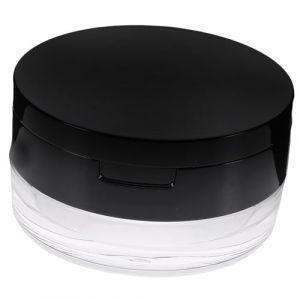 FRCOLOR 20g Bo&icirc;te &agrave; Poudre Vide Compacte Avec Miroir Et Tamis &Eacute;tui Plastique Transparent Antifuie Pour Poudre Porte-houppette &Eacute;lastique Double Rangement Maquillage Voyage Pratique (White Beach, neuf)