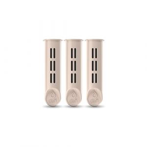 Dafi Solid Set de 3 Filtres pour Bouteille d'eau, Filtres Remplaçables, Filtre à Eau pour le Bureau, Respectueux de l'environnement, sans BPA, éliminant le Goût et l'odeur de Chlore - Beige (agdmaster, neuf)