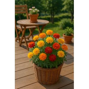 150 graines à semer - Le Grenier d'Abondance - OEILLET D'Inde - Tagetes Patula (LE GRENIER D'ABONDANCE, neuf)