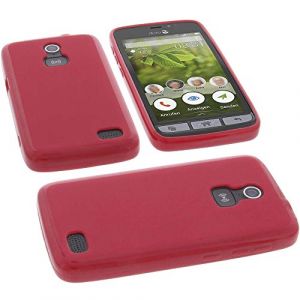 foto-kontor Coque Compatible avec Doro 8031 Housse pour Smartphone &Eacute;tui en Caoutchouc TPU Rouge (Foto-Kontor, neuf)