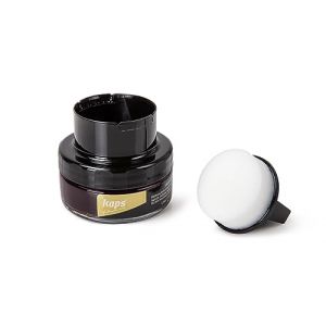 Kaps Cr&egrave;me D&eacute;licate &ndash; Cr&egrave;me de Cirage avec Applicateur en &Eacute;ponge pour Cuir naturel et Mati&egrave;res synth&eacute;tiques ou Maroquinerie &ndash; 50ml, Rouge Cardinal 126 (JMFA LTD, neuf)