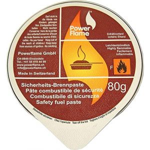 POWER FLAME P&acirc;te Gel Combustible de s&eacute;curit&eacute; 80 g, 3 Sets de 3 portions de 80 g (9 gels) (Gastro & Office, neuf)