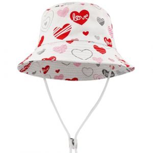 FenFang Chapeau de Soleil Enfant, Casquette de Plage Bebe Chapeau de Pêcheur Garçon Fille, Coton Chapeau Bob Bord Large, Chapeaux de Seau Été 1 2 3 4-8 Ans (as4, Age, 2_Years, 4_Years, Rose) (Qstyle, neuf)