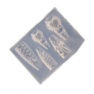 &Eacute;l&eacute;gant motif c&oelig;ur pour ongles en silicone souple de qualit&eacute; alimentaire pour travaux manuels, ongles dimensionnels, pi&egrave;ces d'art (GuangZhouJiaTiKeJiYouXianGongSi, neuf)