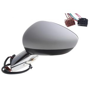 R&eacute;troviseur Complet Electrique Gauche Chauffant Rabattable, avec Feu Clignotant avec Support chrom&eacute; (9 broches) pour CITROEN DS3 du 11/2009 au 12/2016 (PIECEAUTOPASS, neuf)