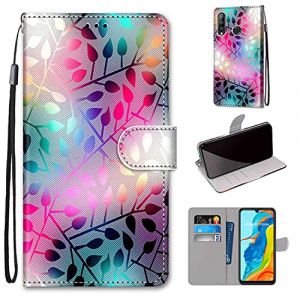 TOMYOU Etui Coque pour Huawei P30 Lite/Nova 4e, Protection Etui Housse en Cuir Portefeuille Livre,[Emplacements Cartes] [Fonction Support], Compatible pour Huawei P30 Lite (6,15 Pouces) (WGR Global Business, neuf)